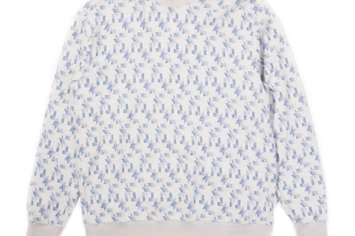 clot boucle jacquard crewneck