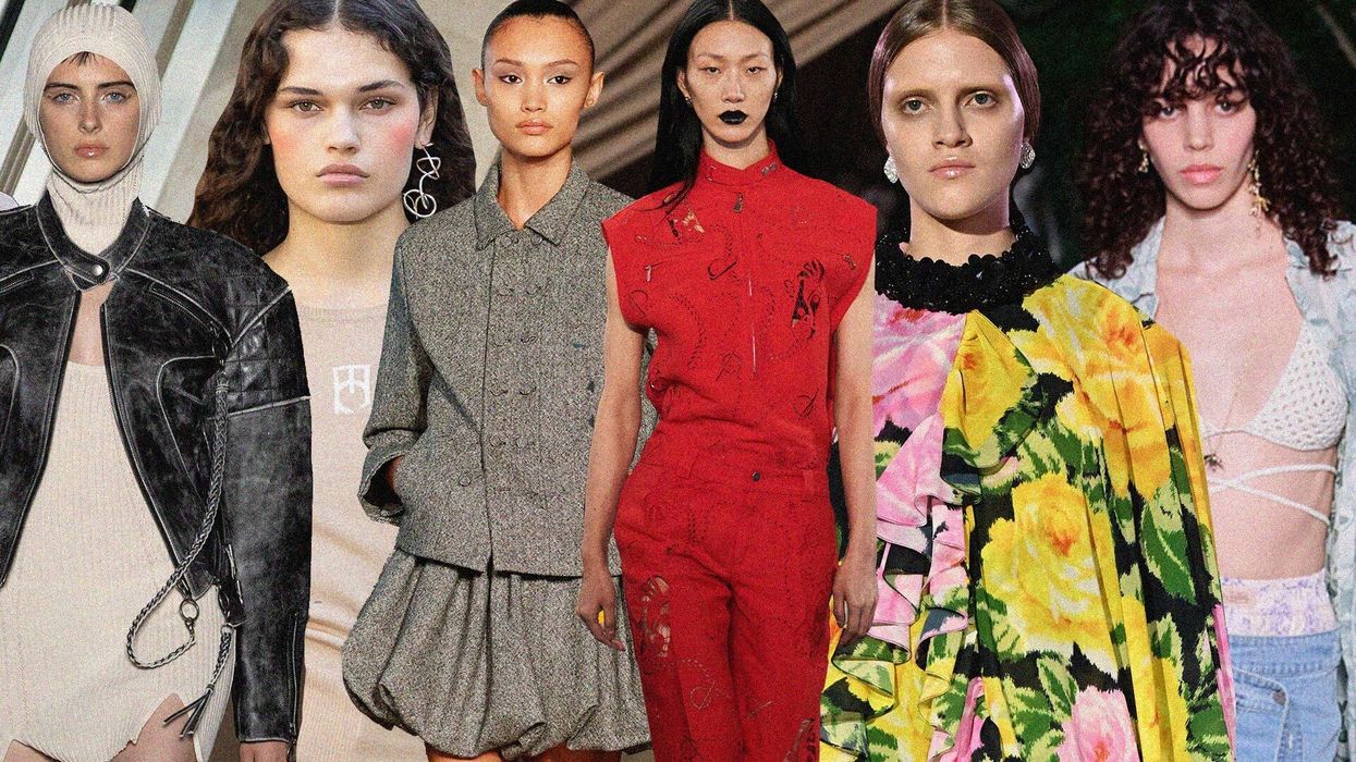 Collage of Beauty Trends From London Fashion Week 