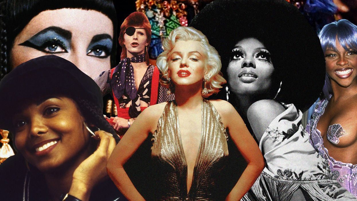 collage of iconic beauty looks