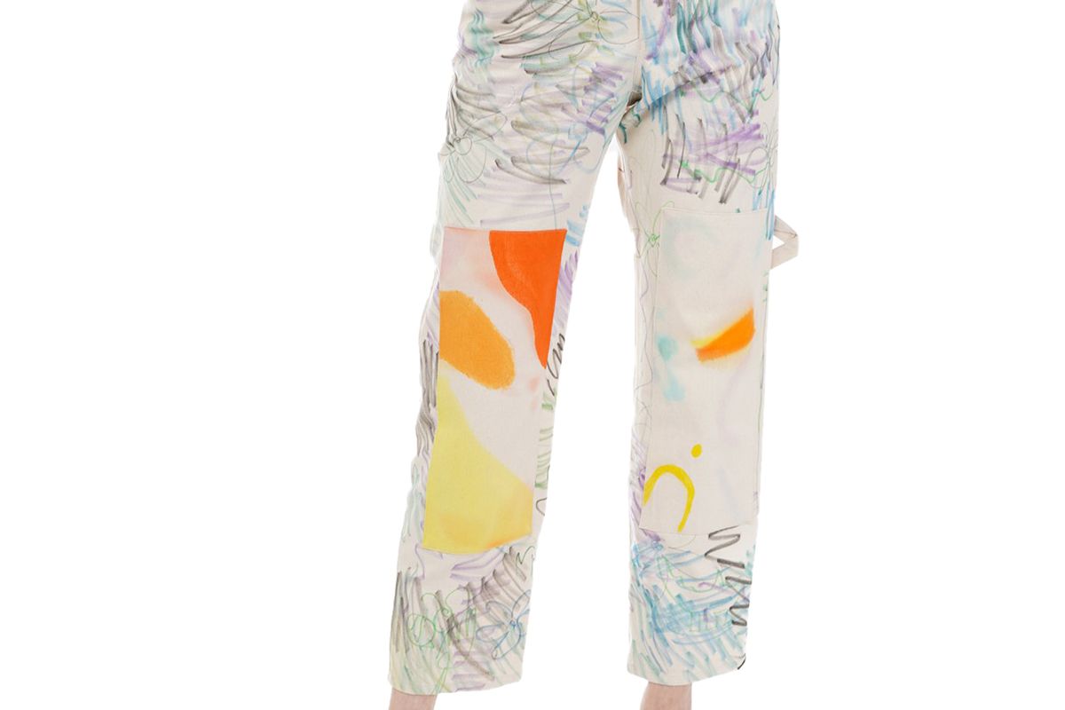 collina strada scribble denim chason print