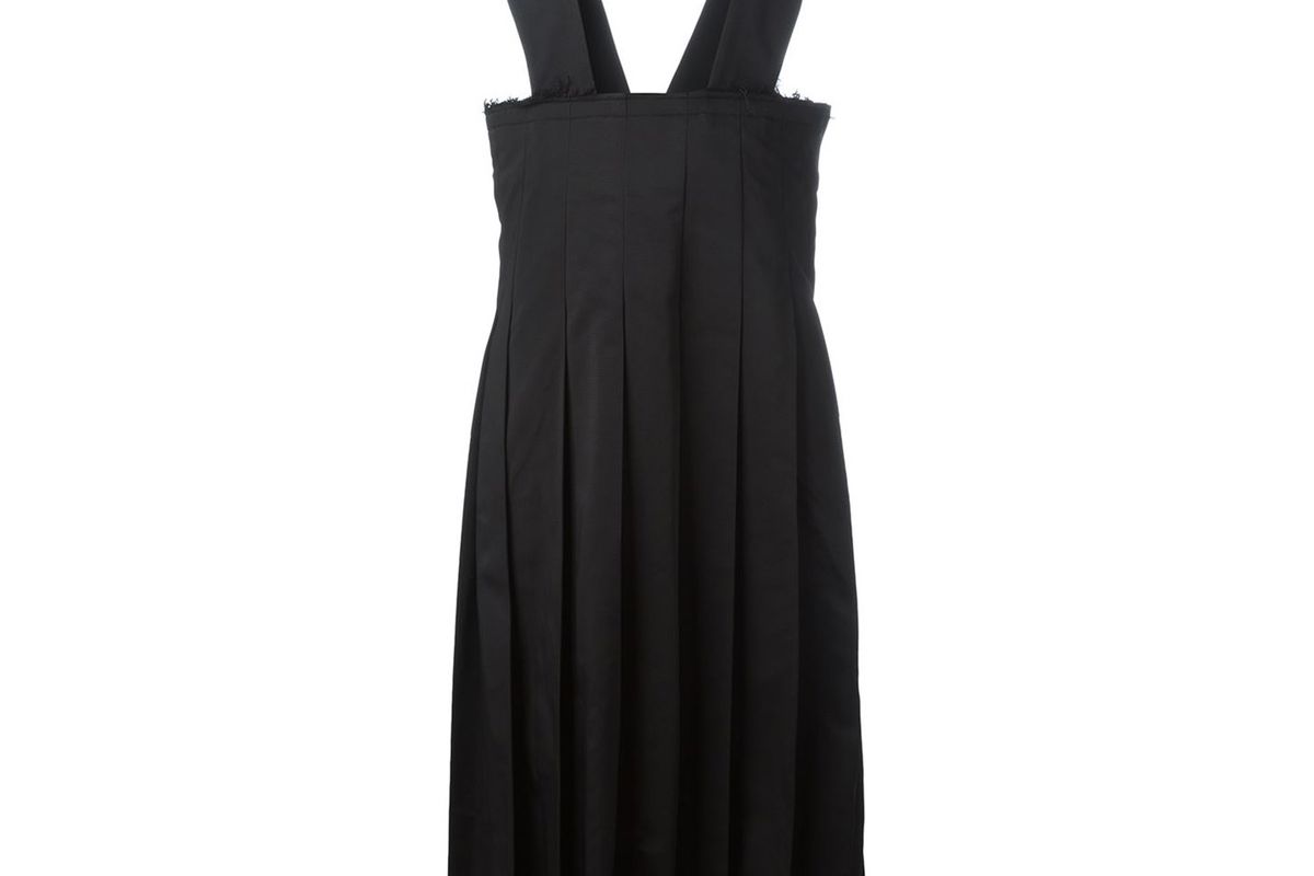 Pleated Pinafore Dress