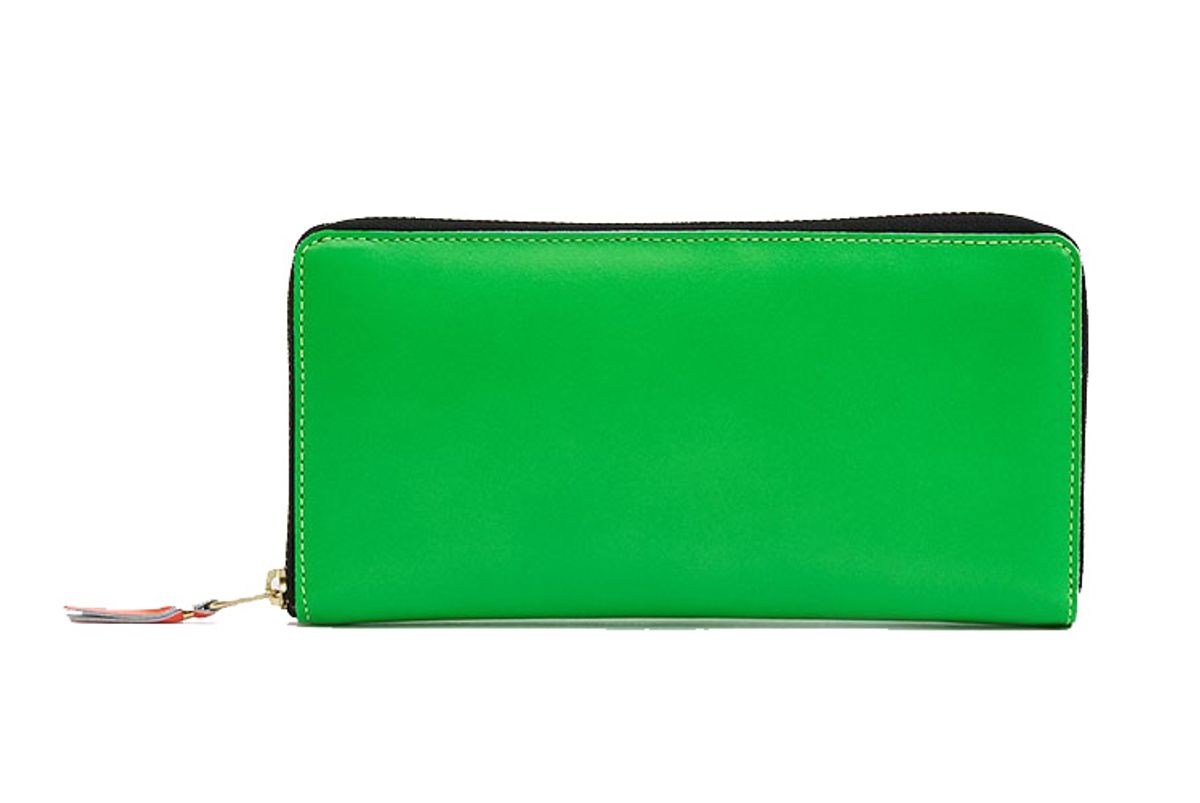 comme des garcons super flou leather wallet