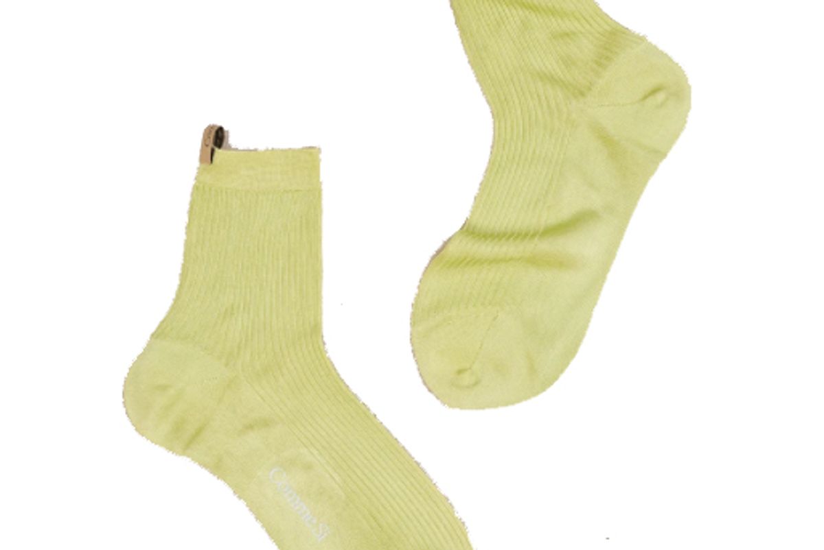 comme si silk lime meringue socks