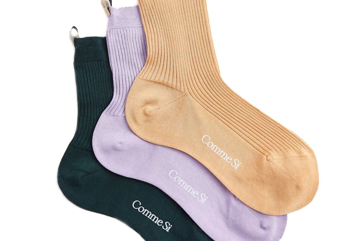 comme si the essential cotton sock set