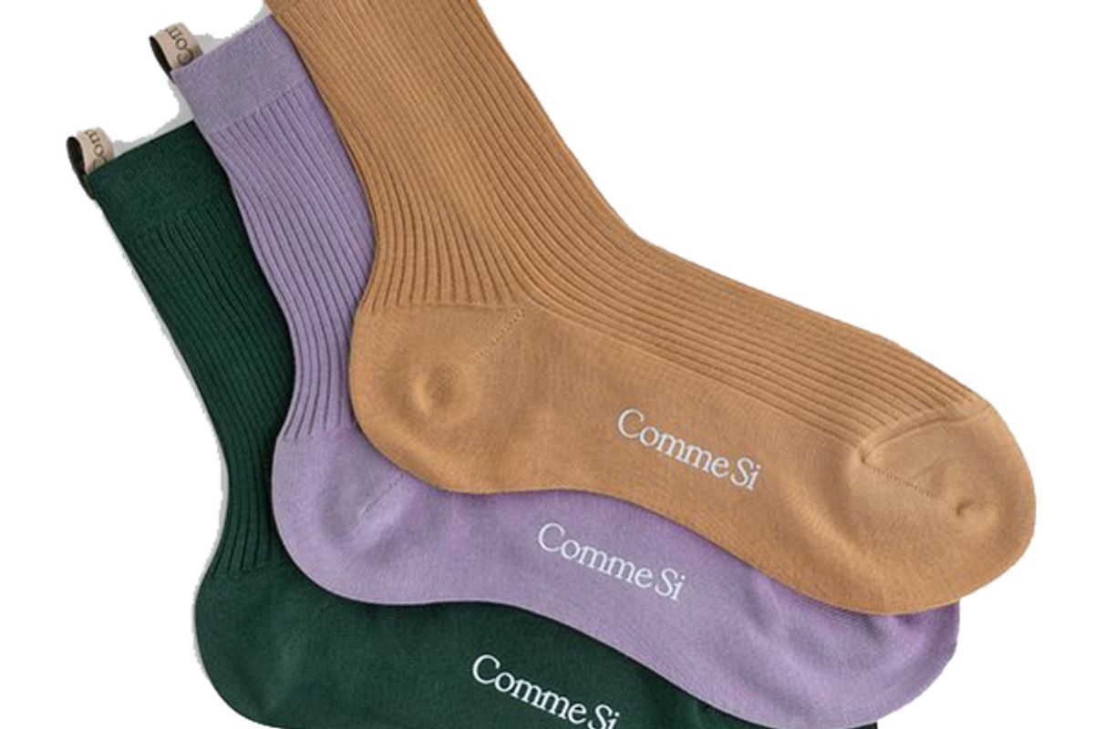 comme si the essential cotton sock set