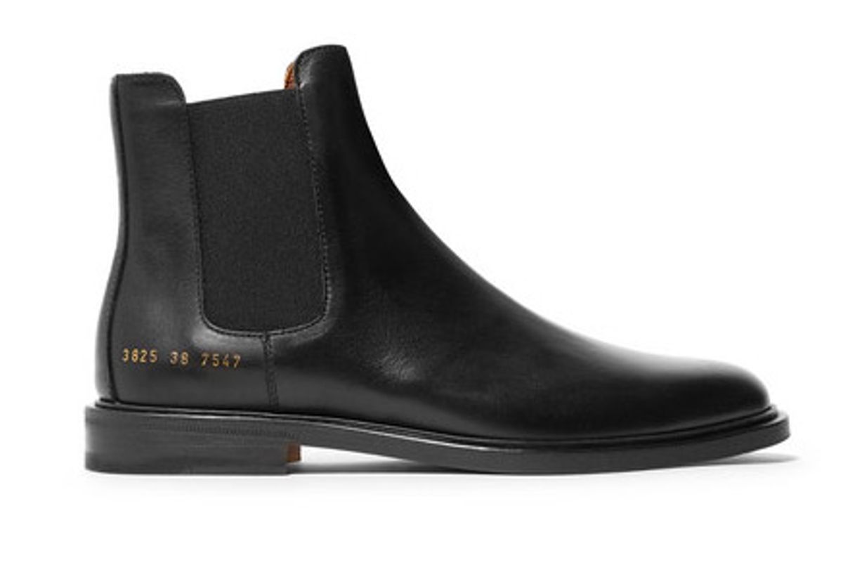 common projects leather chelsea boots