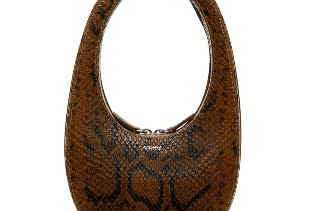 coperni python mini oval bag