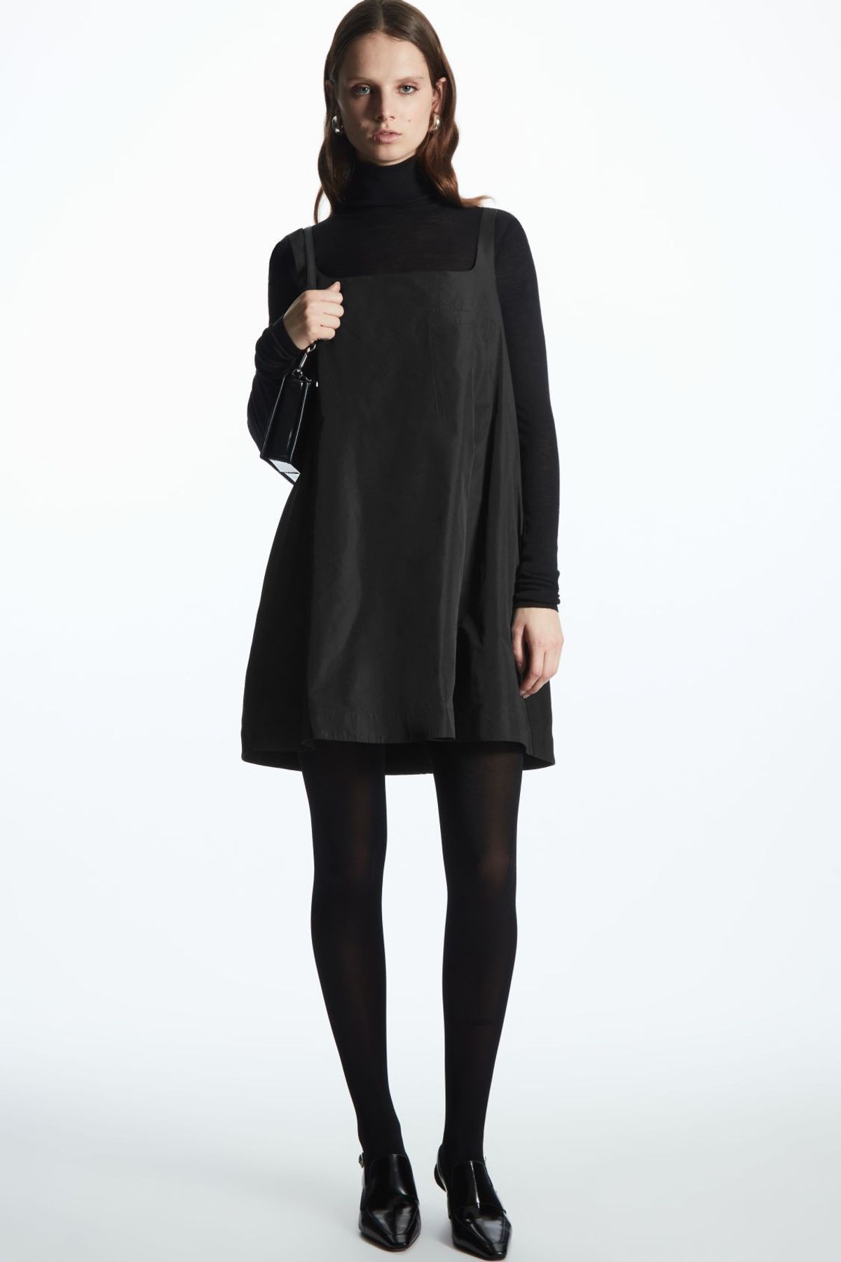 Cos Contrast-Panel Mini Dress