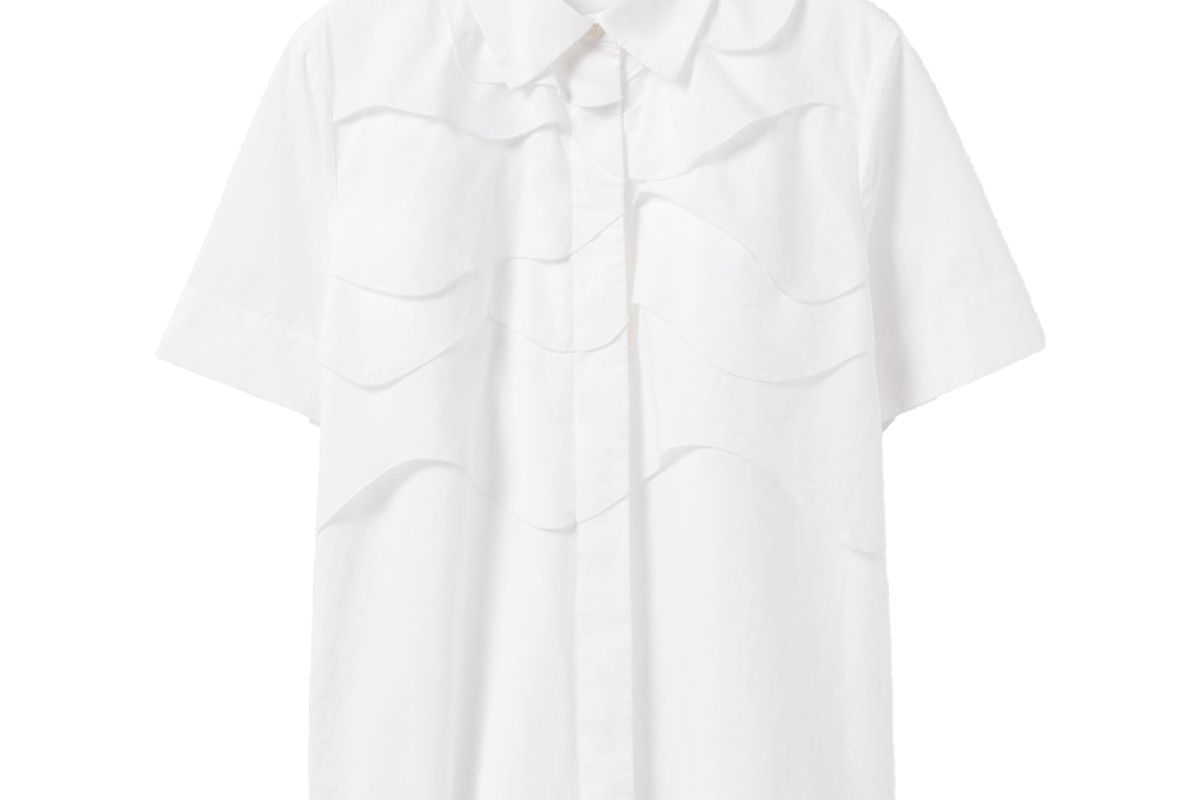 cos layered cotton shirt