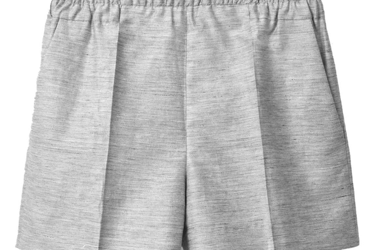 cos linen mix shorts