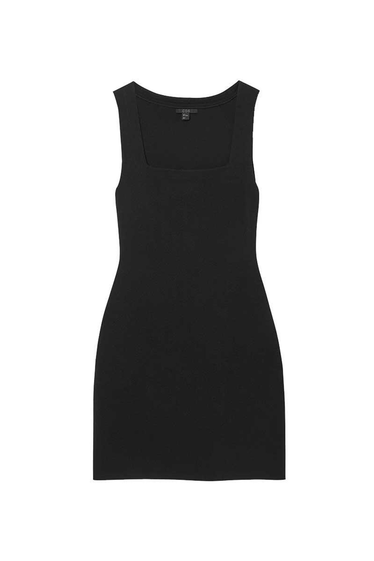 cos square neck tube dress