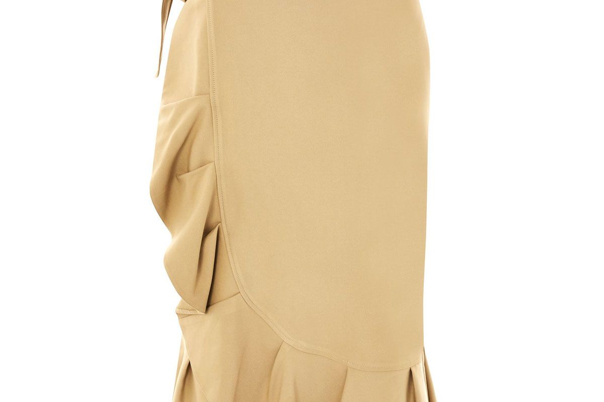 Tall Cotton Frill Midi Skirt