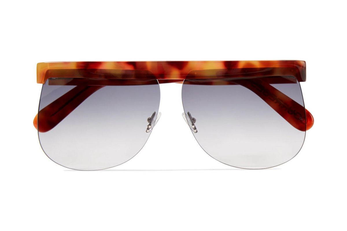 courreges d frame tortoiseshell acetate sunglasses