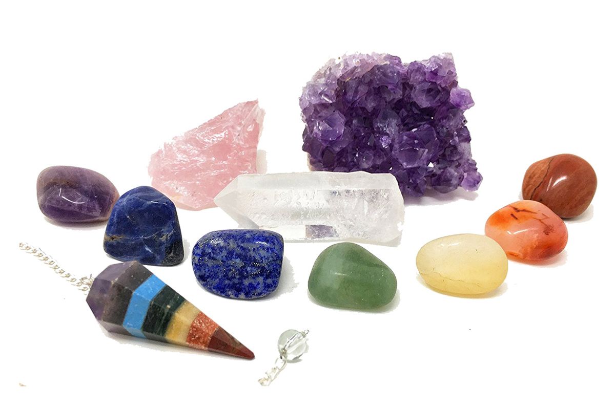 crystal healing set