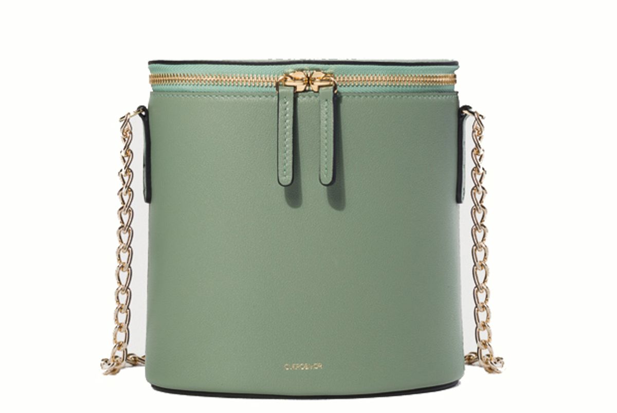 cuero mor dustry green perla bucket chain