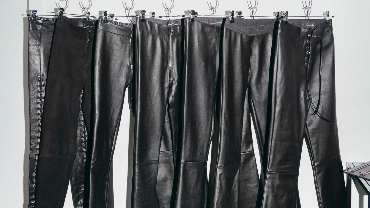 Noah Leather Panties in Black