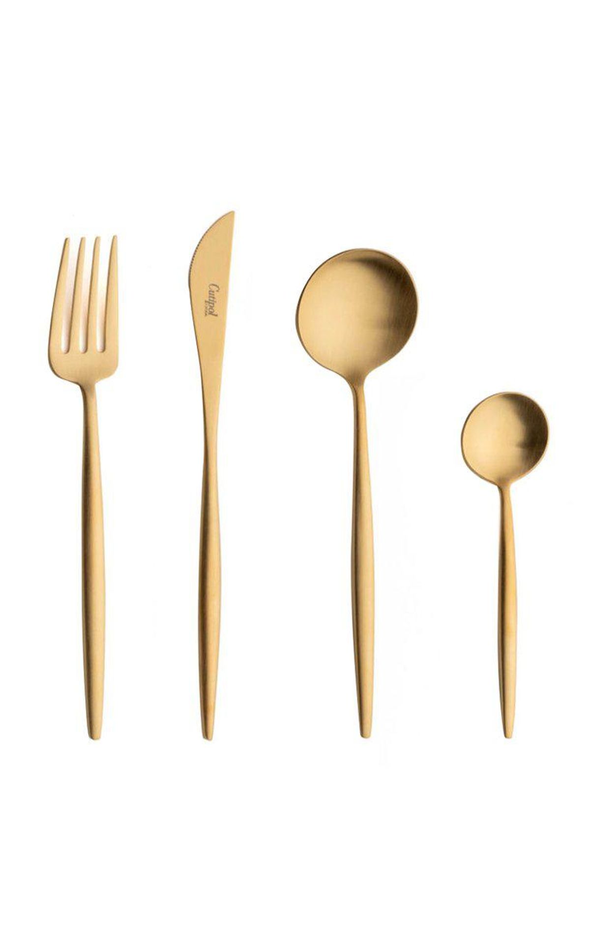 cutipol moon stainless steel five piece silverware set