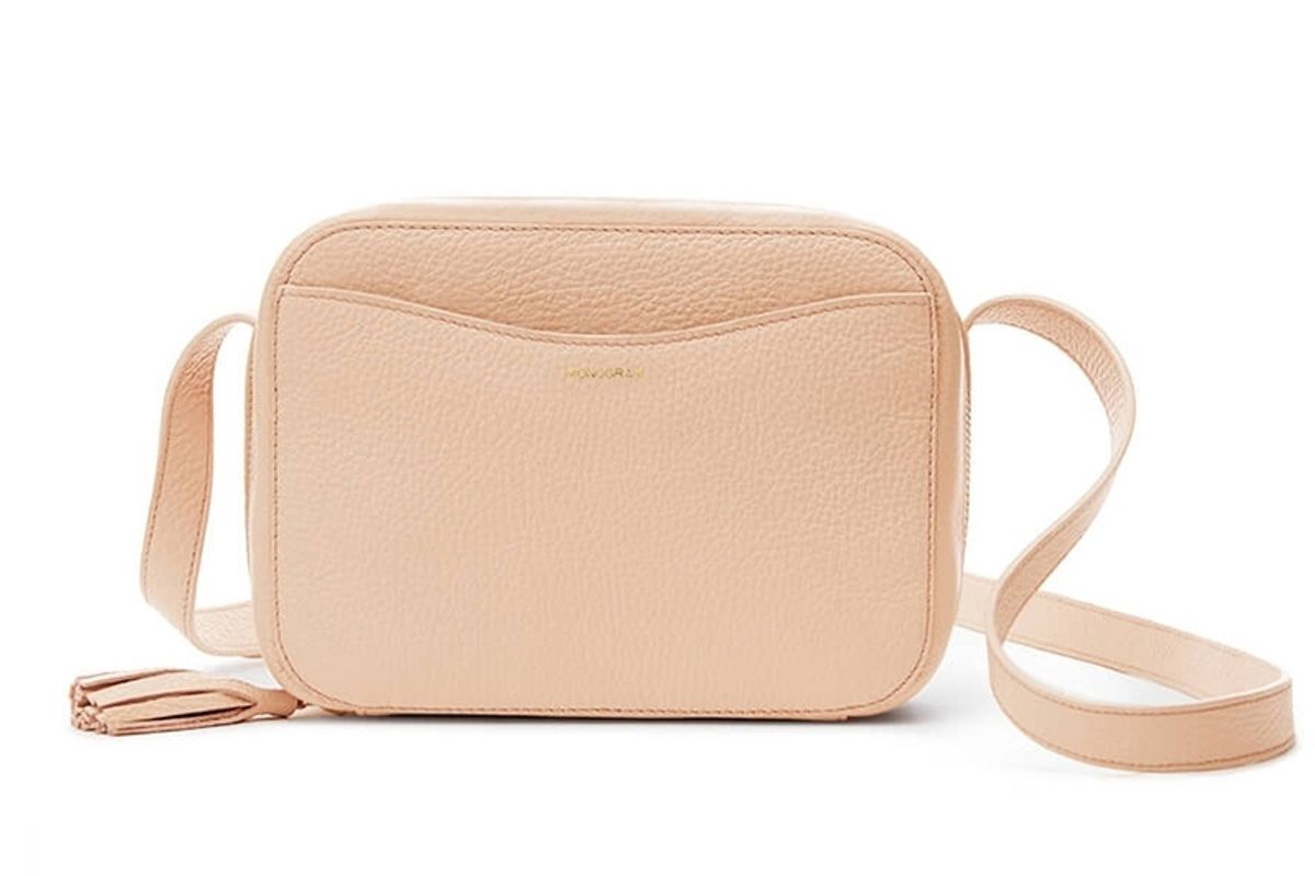 cuyana mini tassel bag