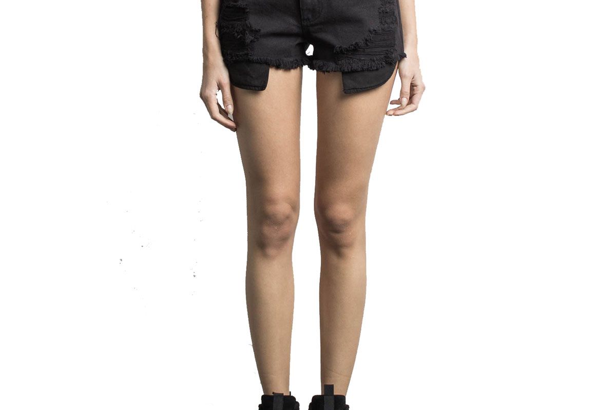 daniel patrick high rise denim shorts