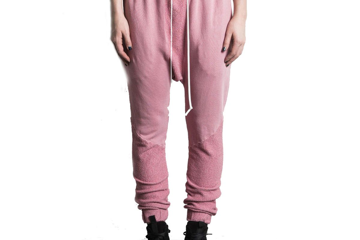 daniel patrick roaming cropped jogger in blush