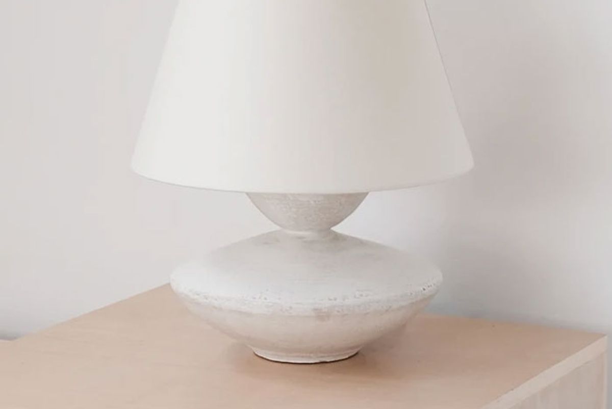 danny kaplan low ceramic table lamp