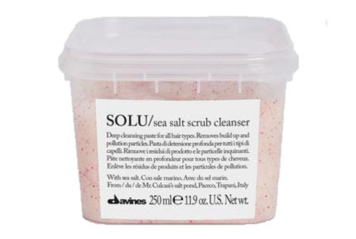 davines solu sea salt scrub cleanser