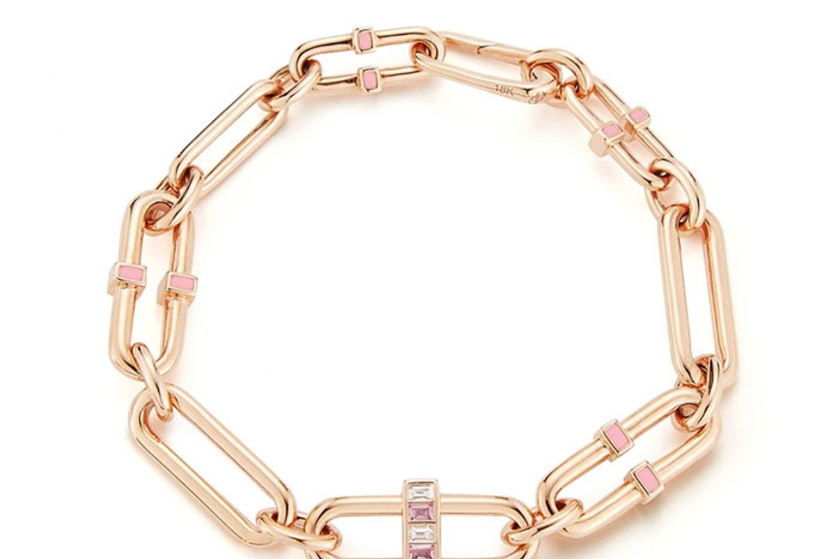 deborah pagani pink sapphire pill bracelet