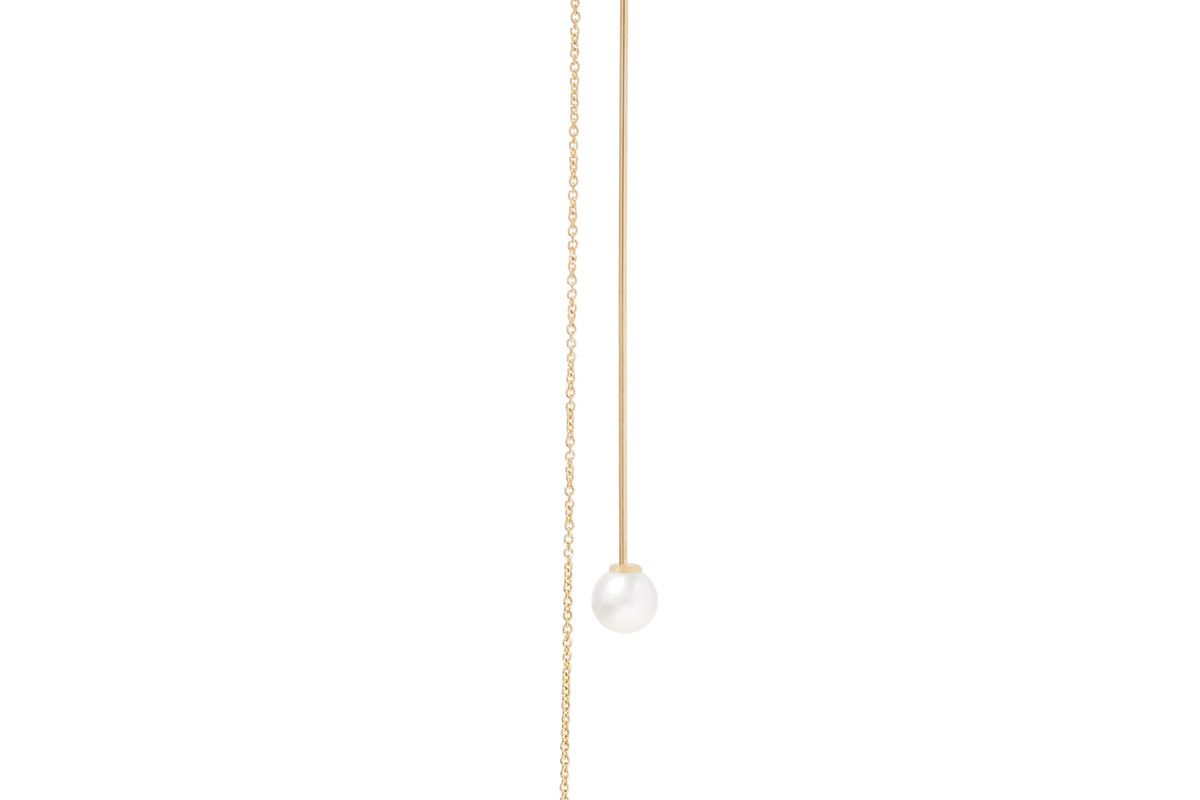 18-Karat Gold Pearl Earring