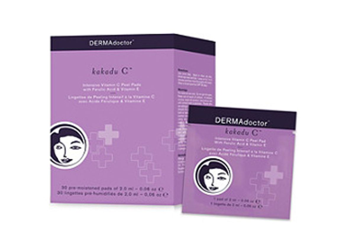 dermadoctor kakadu c intensive vitamin c peel pad with ferulic acid vitamin e