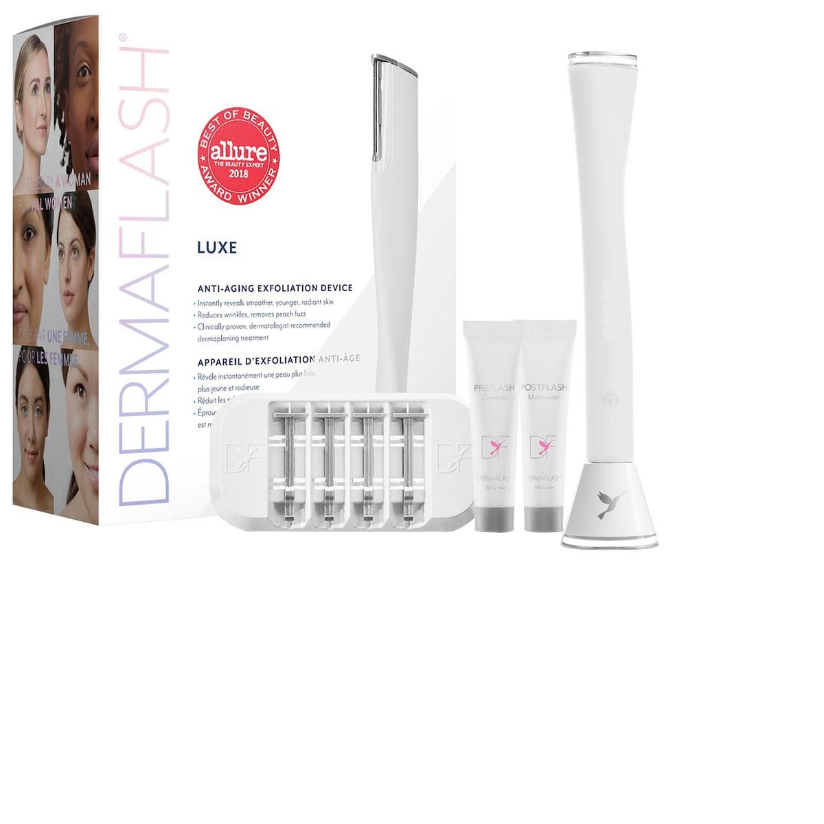 dermaflash luxe anti-aging dermaplaning exfoliation device