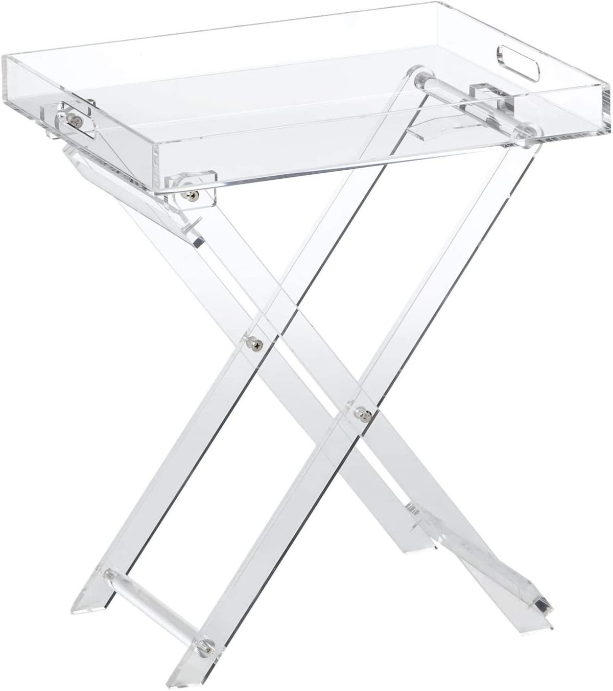 designstyle acrylic folding tray table