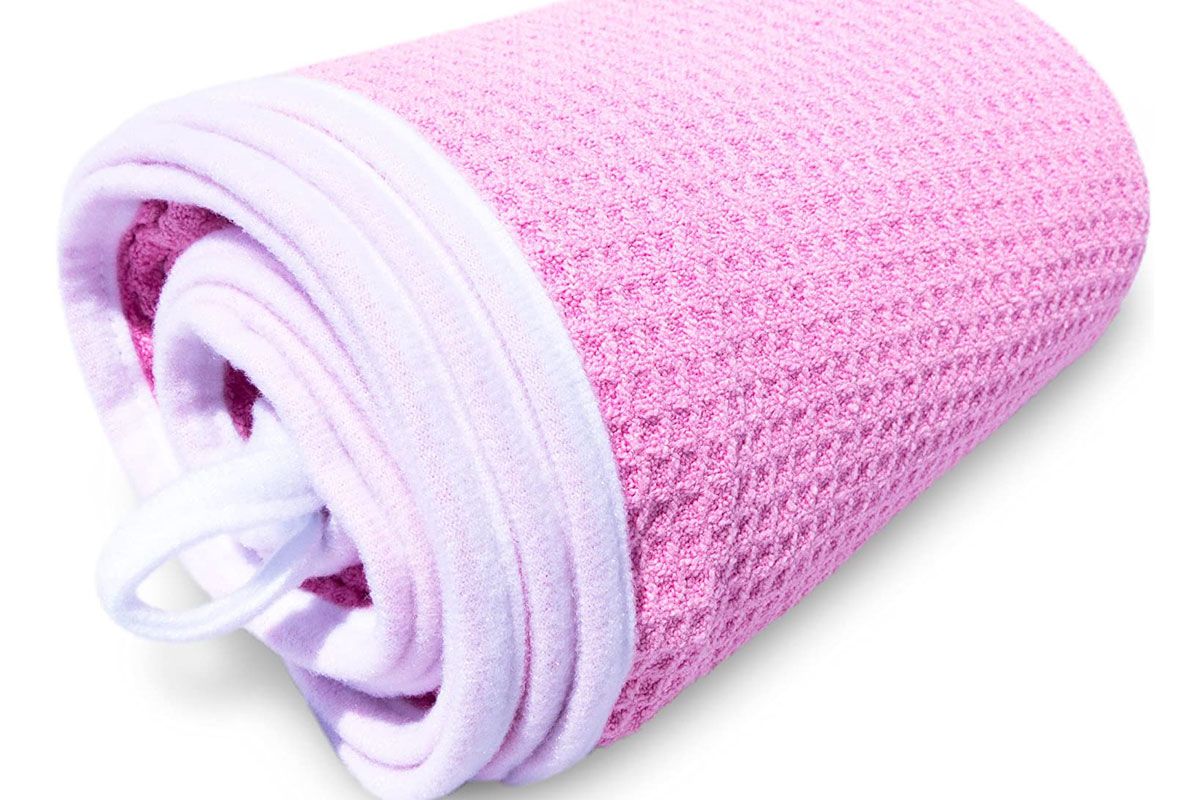 desired body microfiber hair towel for fast frizz free drying premium large compact lightweight and absorbent one size fits all pink