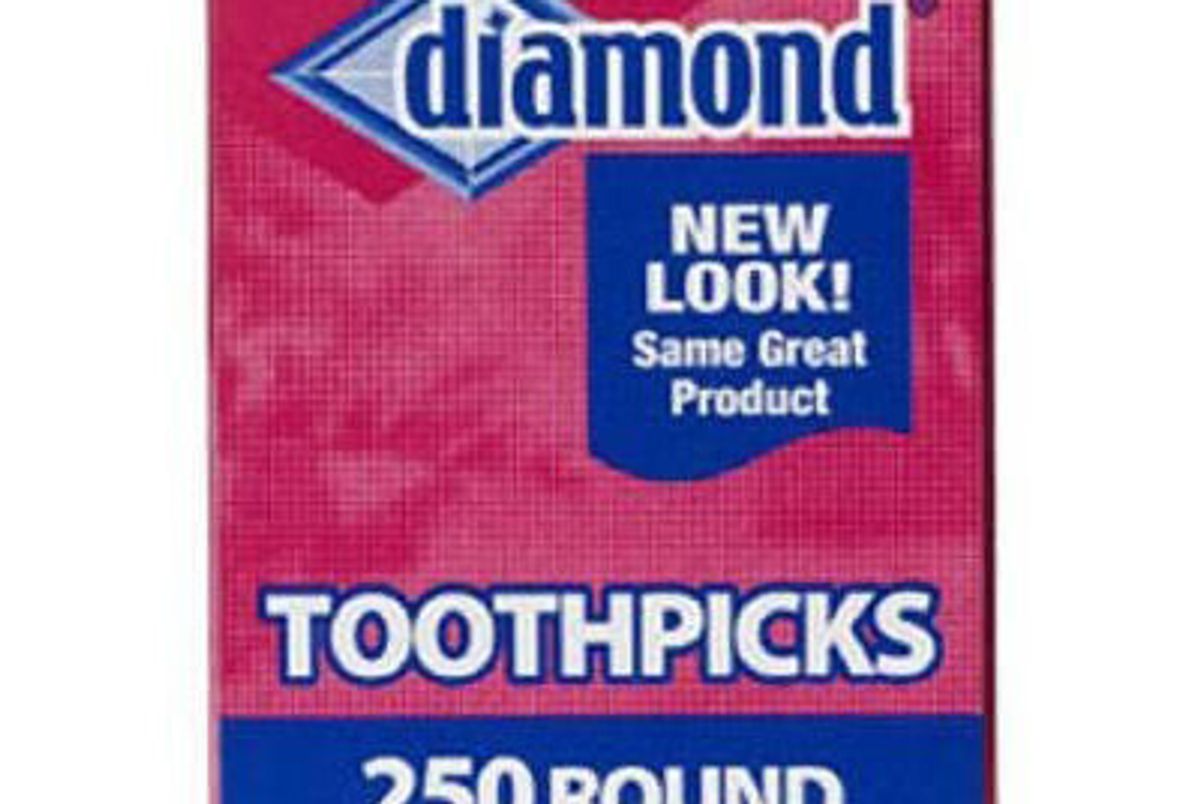 diamond round toothpicks pack of 250