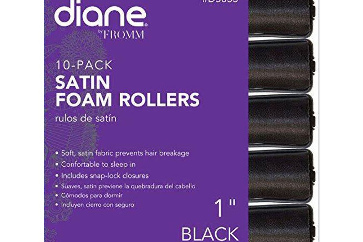 diane satin foam rollers 7 8 inch 10 count