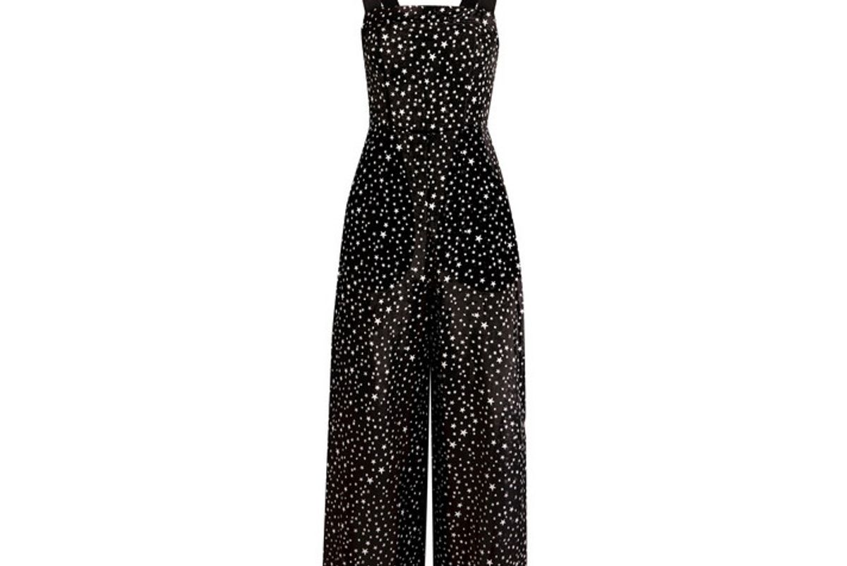 Printed Cotton and Silk-blend Jumpsuit