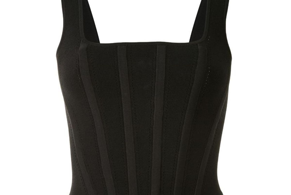 dion lee pointella corset top