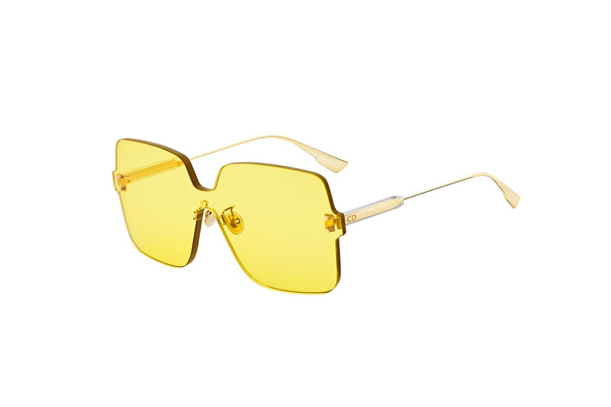 dior color quake 1 sunglasses in yellow