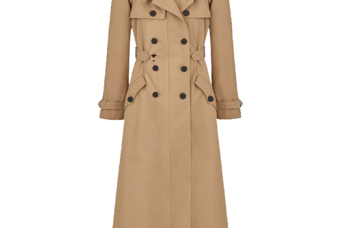 dior cotton trench coat