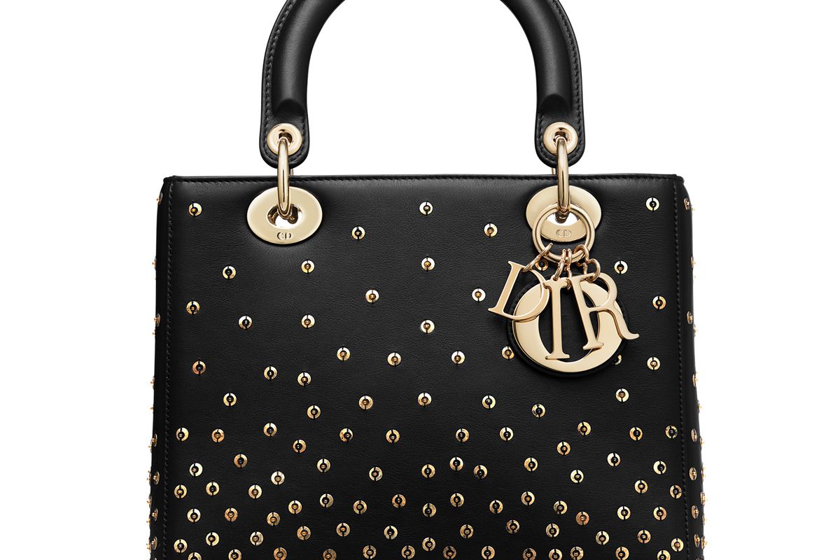 dior medium embroidered leather lady dior bag