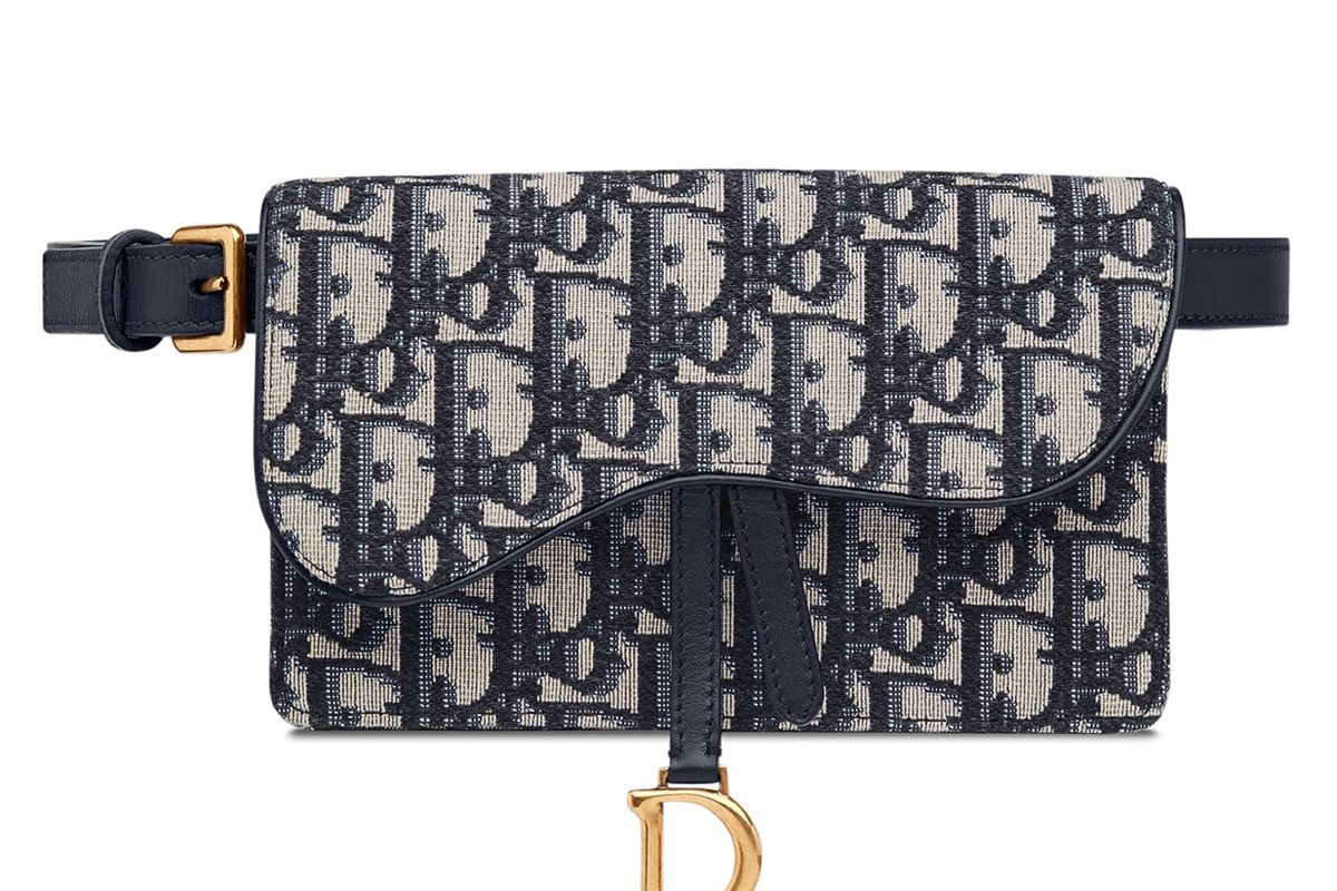dior oblique saddle clutch belt