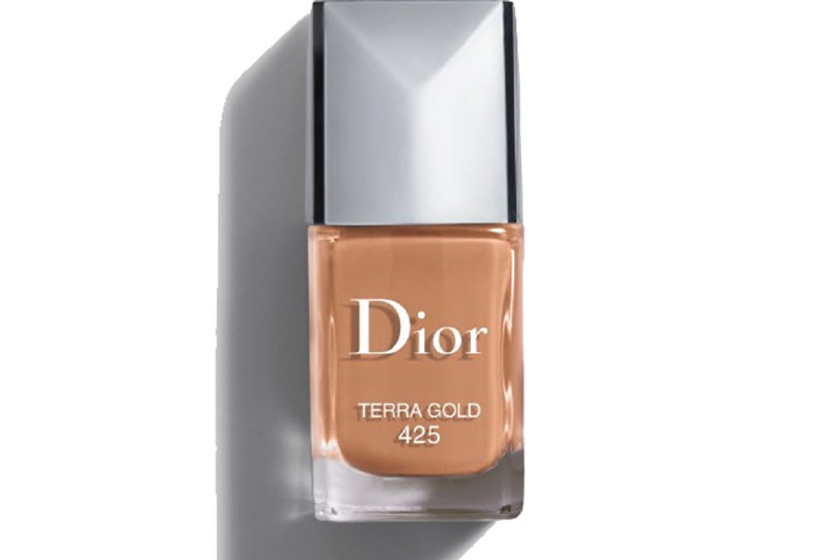 dior vernis limited edition couture colour gel shine and long wear nail lacquer 425 terra gold