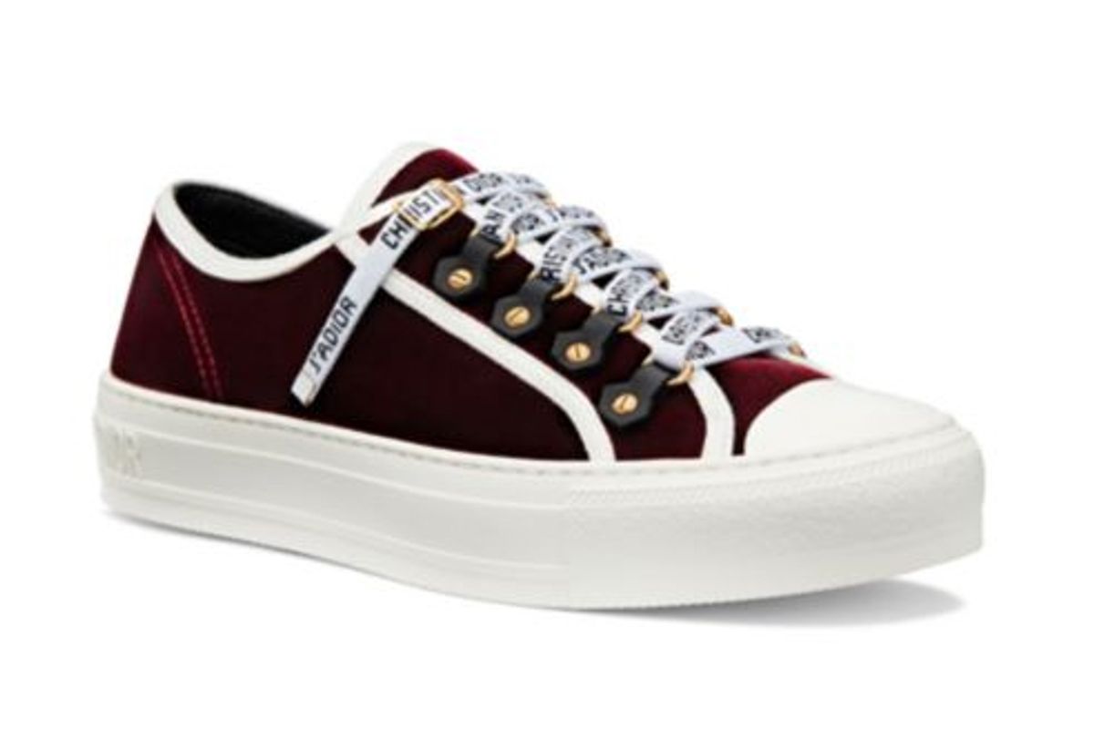 dior walk'n'dior sneaker in deep amaranth