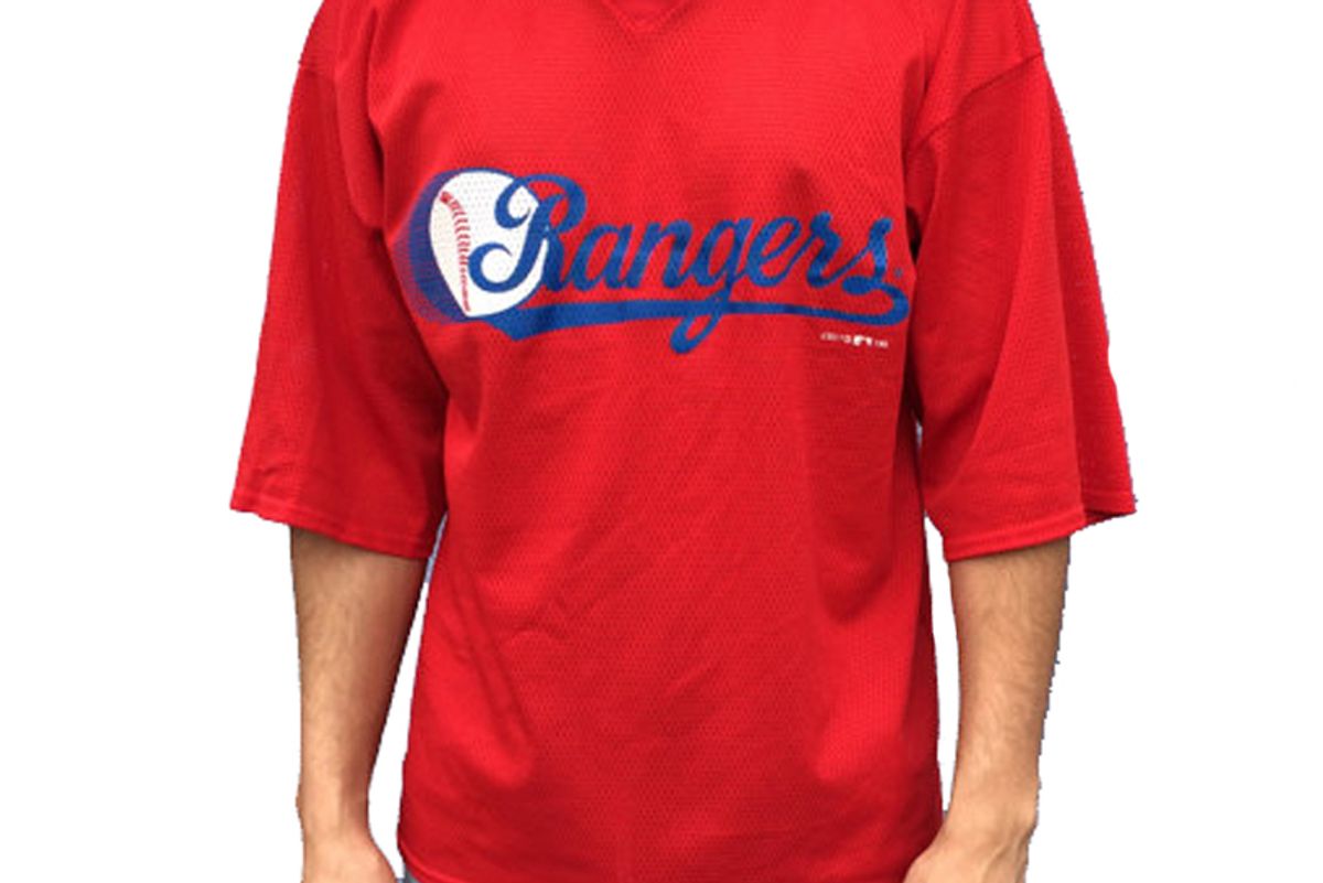 Vintage 90s Texas Rangers Baseball Mesh Jersey