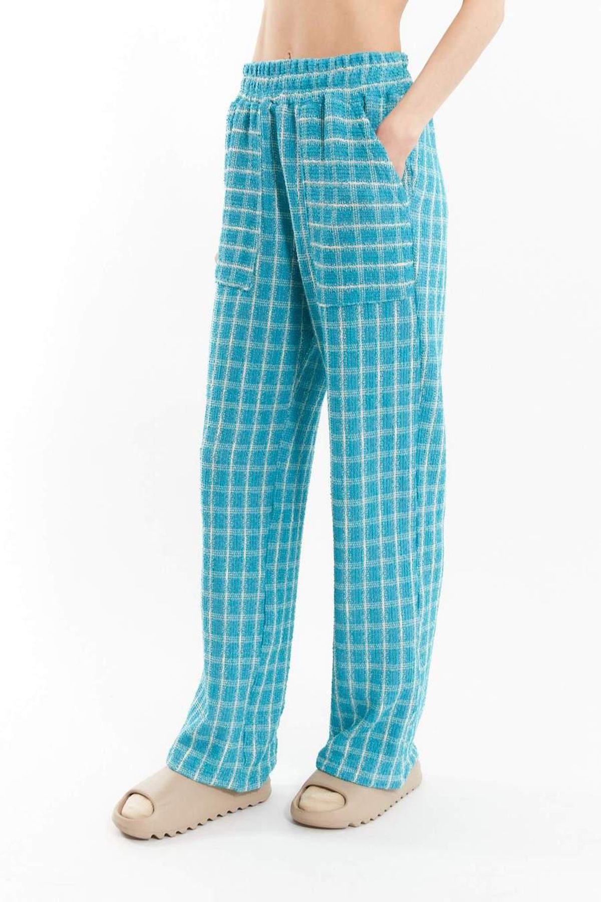 division turquoise lounge pants