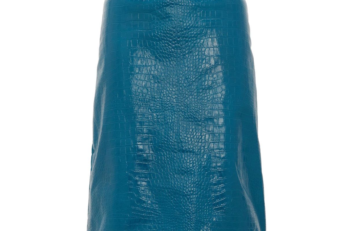 dodo bar or lolitta crocodile effect leather skirt