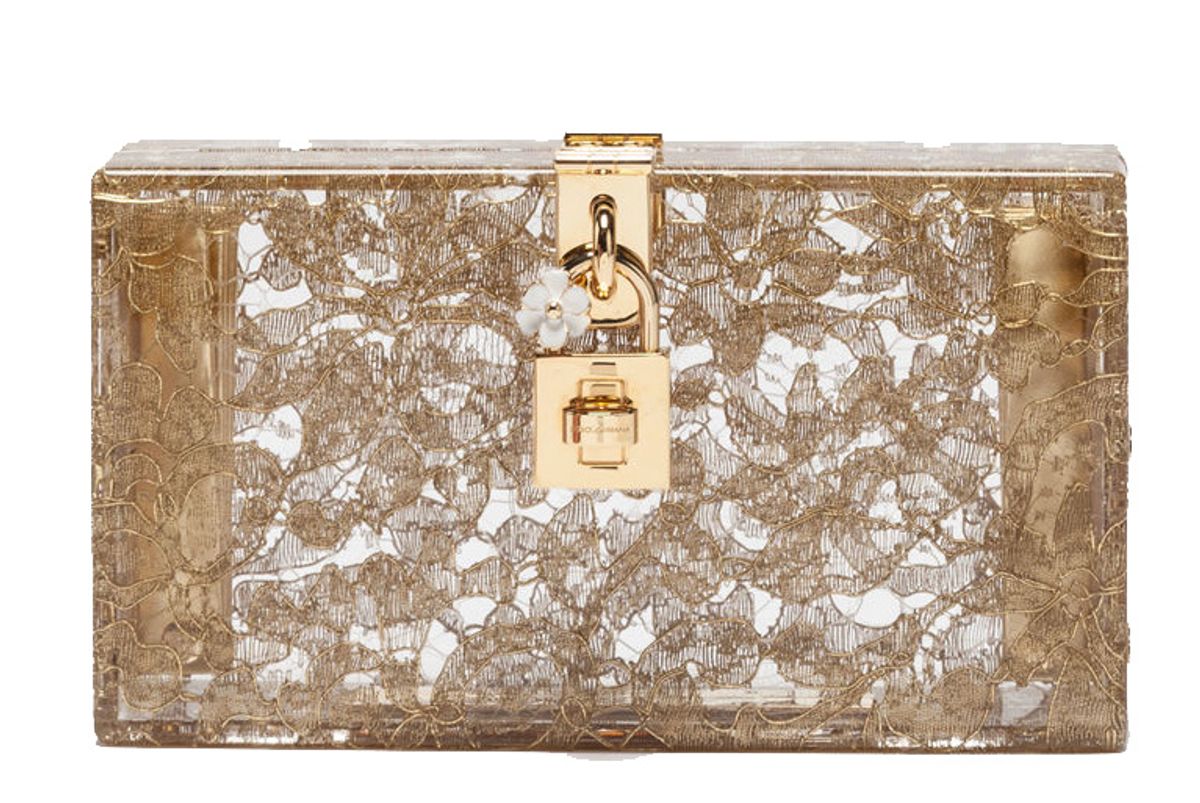 Dolce Box Clutch with Plexi and Lace