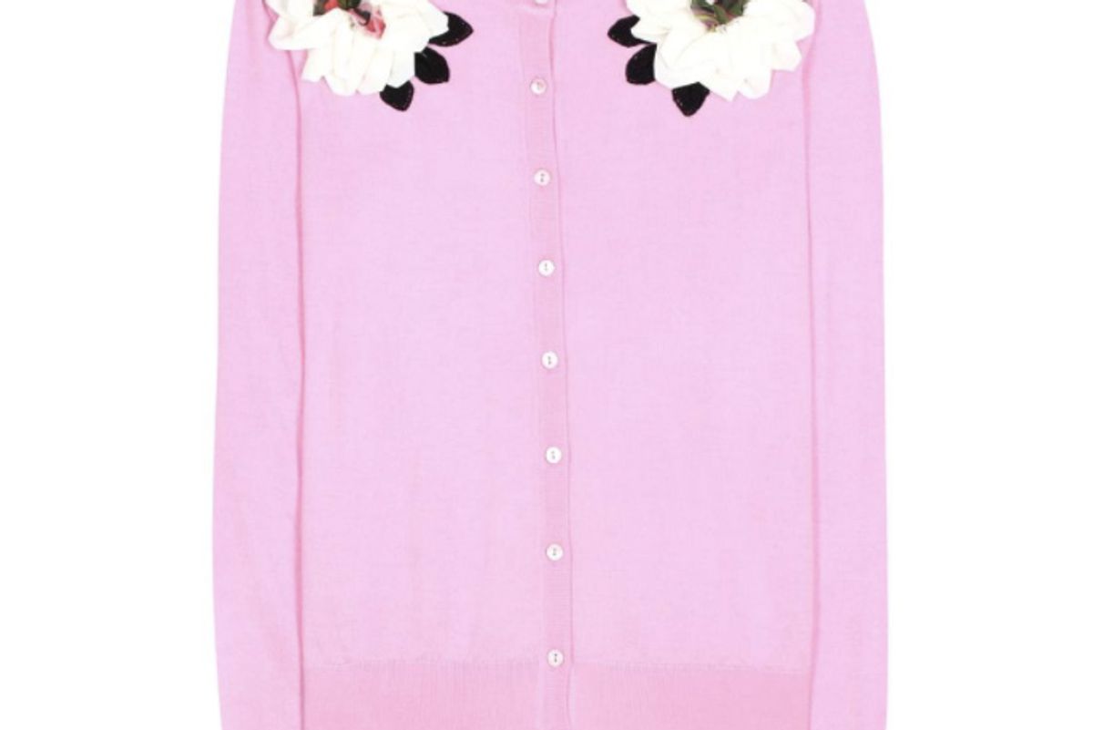 Embellished Cashmere and Silk Cardigan