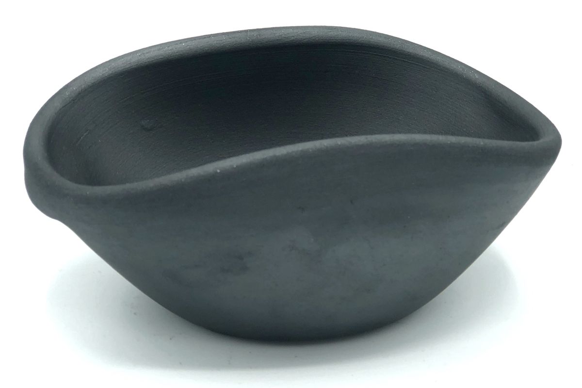 domain by laura hodges studio black ceramic bowl