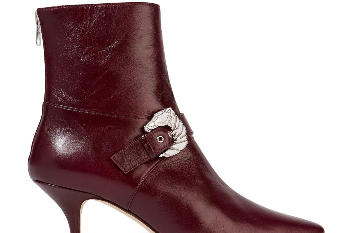 Saloon Leather Ankle Boots