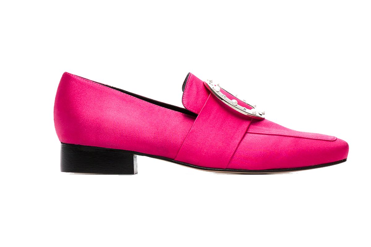 dorateymur pink harput satin loafers